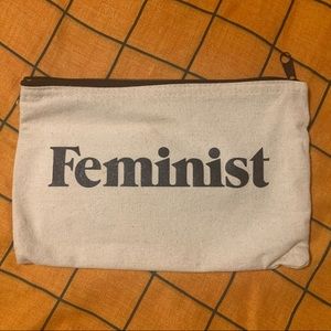 Feminist Canvas Zipper Pouch